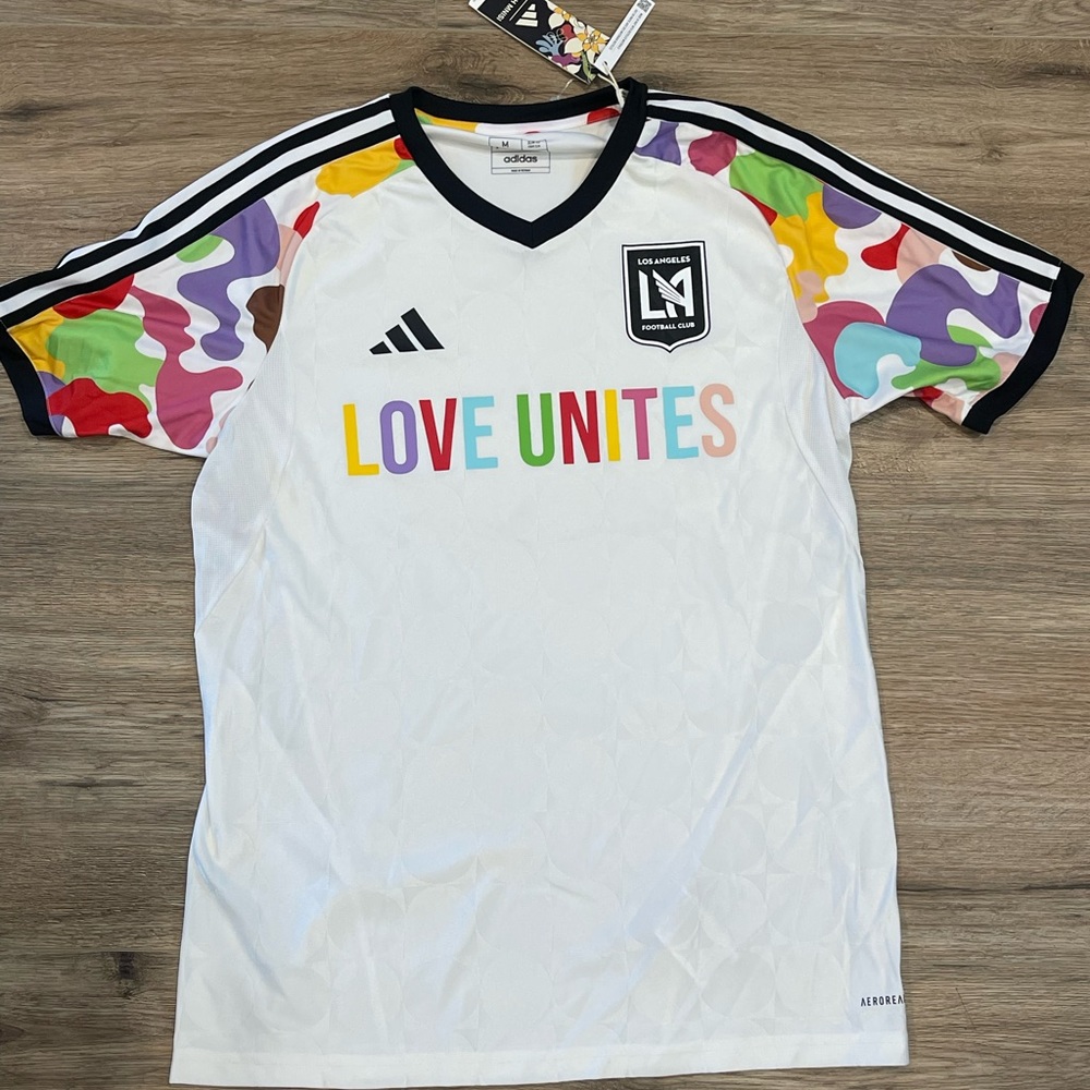 Adidas LAFC Pride Match soccer Jersey Multicolor 
CODE IN6749 
Men’s Size Medium